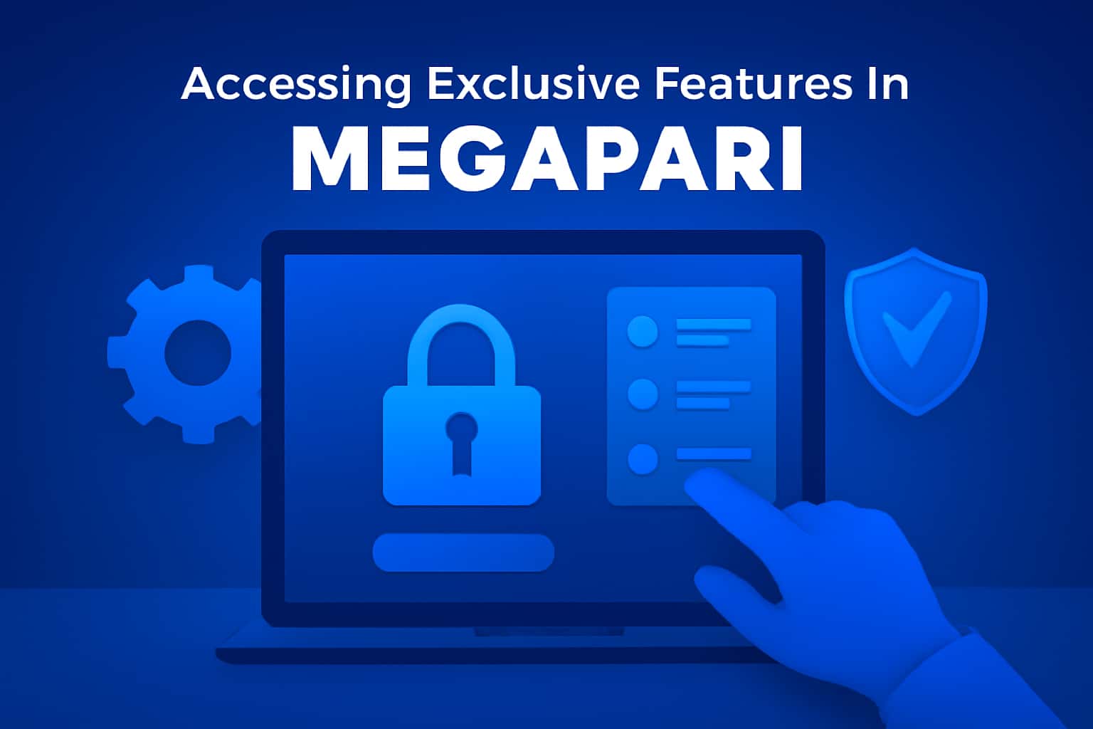 Informative visual representation of accessing features in Megapari.