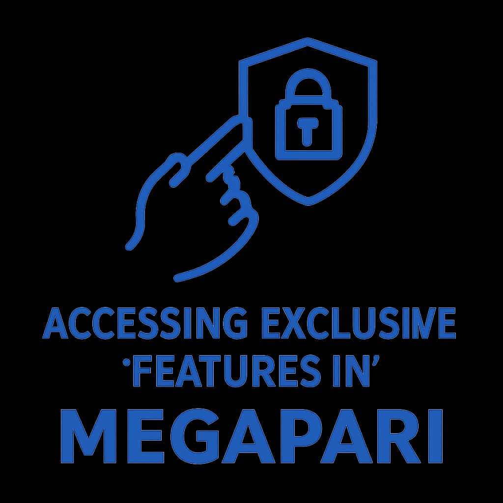 Icon symbolizing access to exclusive features in Megapari.