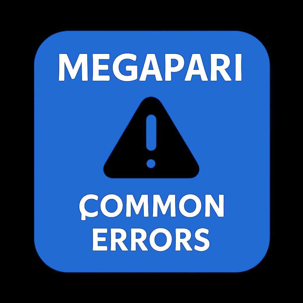 An icon depicting common errors in Megapari for user support.