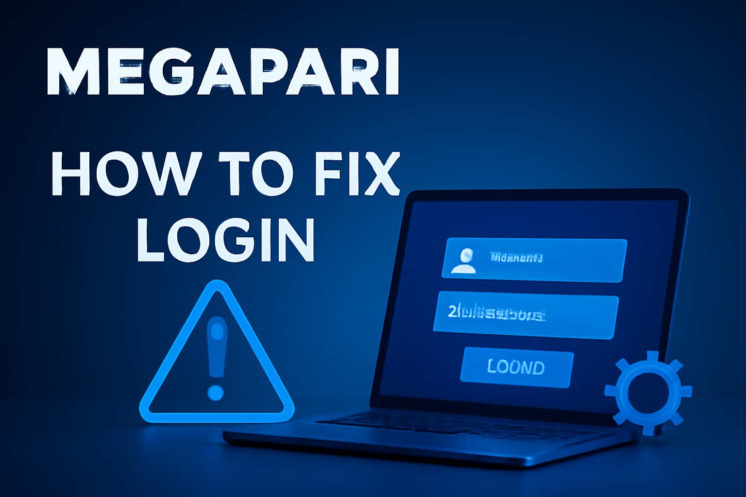 Informational scene about resolving login issues for Megapari.