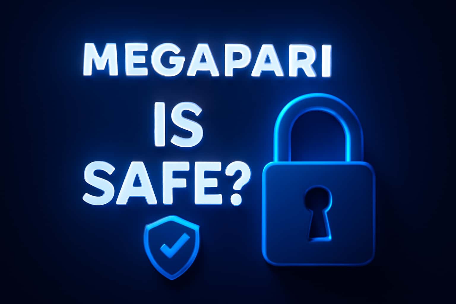 An informative scene related to online safety depicting security features of Megapari.