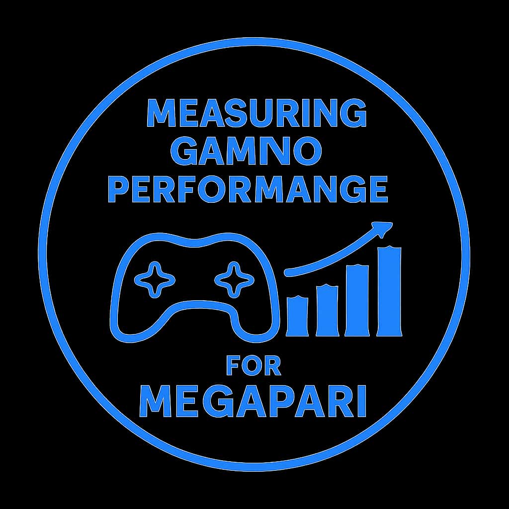 A badge symbolizing the concept of measuring gaming performance for Megapari.