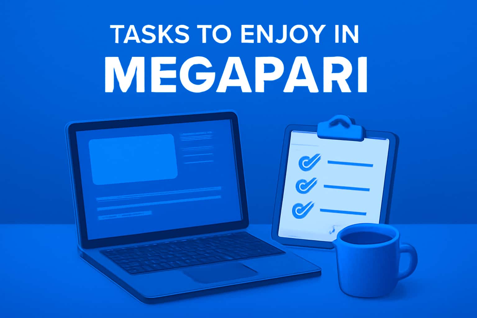 Informational graphic about user tasks in Megapari.