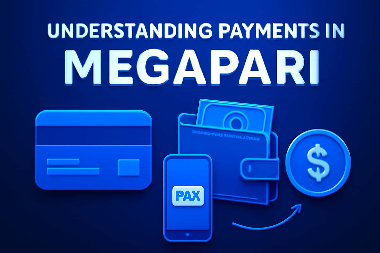 An informational visual representation of payment processing in Megapari.
